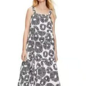 Ann Taylor LOFT Square Neck Midi Swing Dress